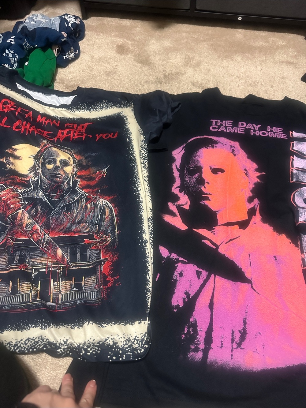 Halloween women’s set of two shirts one medium one large glittery